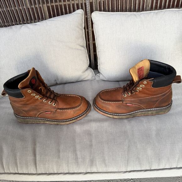 Sureway SW601MS LT.Brown Leather Slip/Oil Resistant Workboot US Mens 10 - Picture 14 of 14